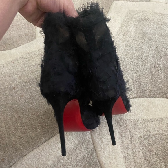 CHRISTIAN LOUBOUTIN Toubootfrou chiffon booties - Picture 5 of 9